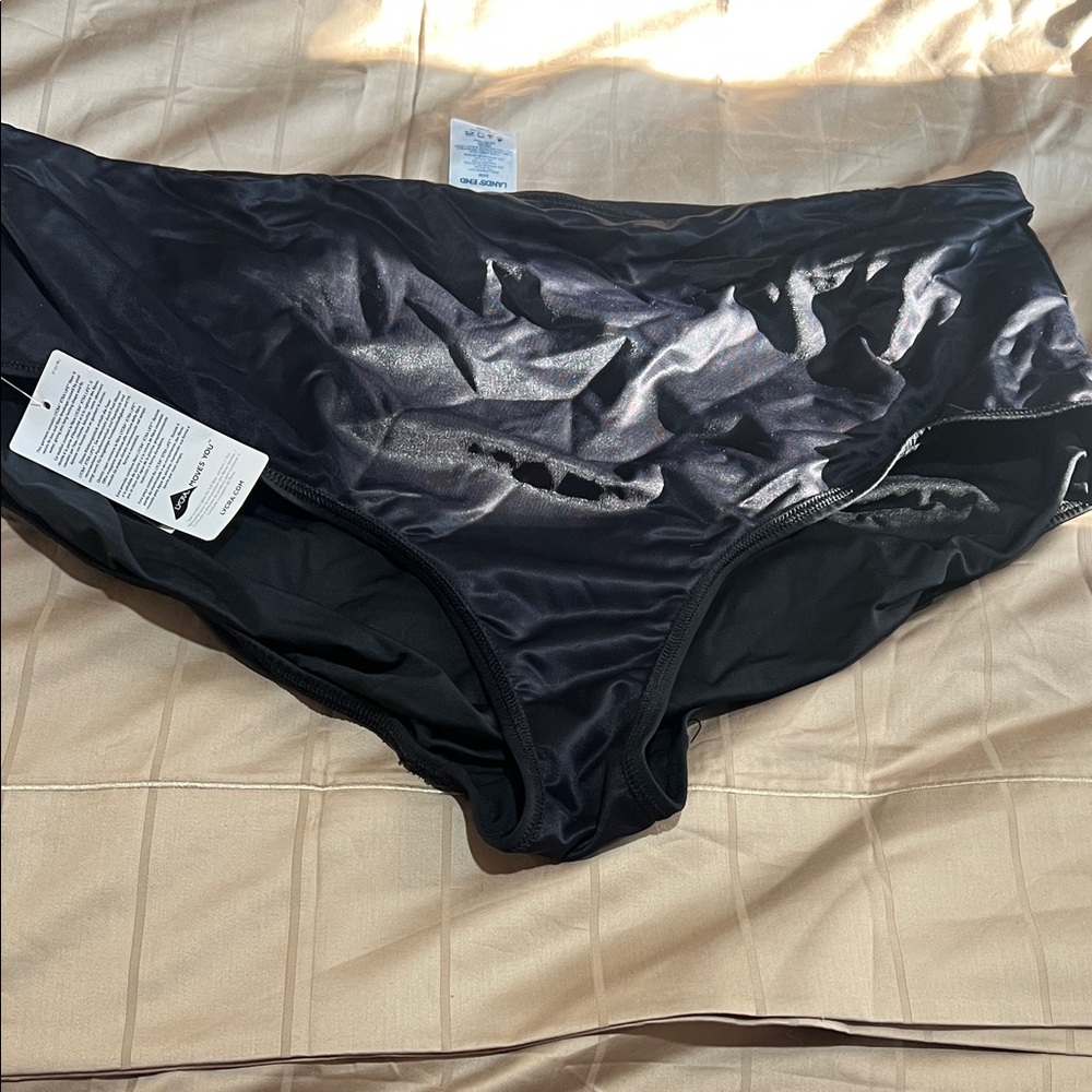 Lands' End Black Bikini Bottom